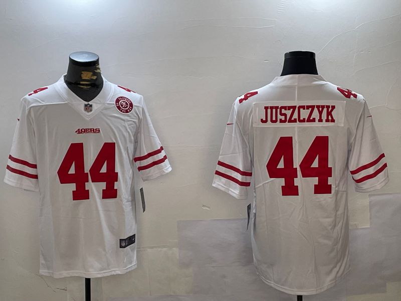 Men San Francisco 49ers #44 Juszczyk White Second generation 2024 Nike Limited NFL Jersey style 3